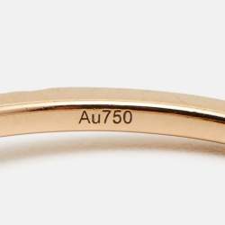 Messika Move Uno Pave Diamonds 18k Rose Gold Ring Size 59