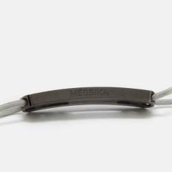 Messika Move Titanium Graphite Titanium Diamond Cord Bracelet 
