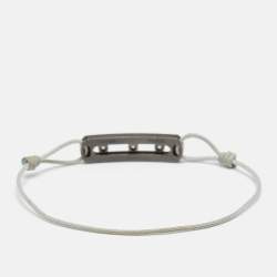 Messika Move Titanium Graphite Titanium Diamond Cord Bracelet 