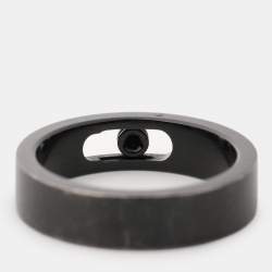 Messika Move Titanium Black Titanium Diamond Ring Size 62