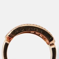 Messika Baby Move Pavé Diamond 18k Rose Gold Ring Size 52