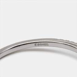 Messika Move Uno Pave Diamonds 18k White Gold Ring Size 59