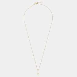 Messika By Gigi Hadid Move Addiction Diamond 18K Yellow Gold Pendant Necklace