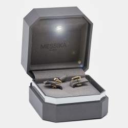 Messika Move Uno Pave Diamond 18k Yellow Gold Small Earrings