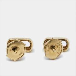 Messika Move Uno Pave Diamond 18k Yellow Gold Small Earrings