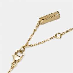 Messika Move Uno Pave Diamonds 18k Yellow Gold Necklace