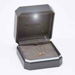 Messika Move Uno Pave Diamonds 18k Yellow Gold Necklace