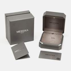 Pre Owned Messika Cravate Move Uno Diamond 18K White Gold Tie Necklace 