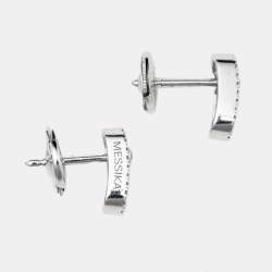 Messika Move Uno Diamonds 18k White Gold Earrings
