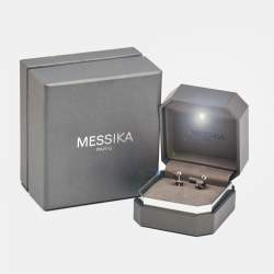 Messika Move Uno Diamonds 18k White Gold Earrings