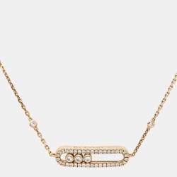 Messika Baby Move Pavé Diamond 18k Rose Gold Bracelet