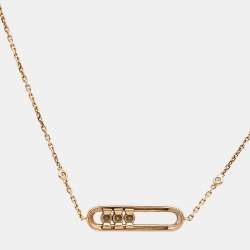 Messika Baby Move Pavé Diamond 18k Rose Gold Bracelet