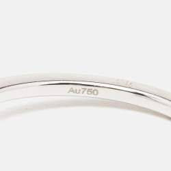 Messika Move Uno Diamonds 18k White Gold Ring Size 51