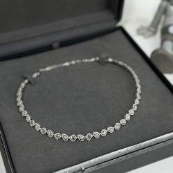 Messika 18k White Gold Diamonds My Twin Necklace