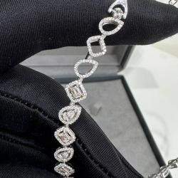 Messika 18k White Gold Diamonds My Twin Necklace
