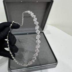 Messika 18k White Gold Diamonds My Twin Necklace
