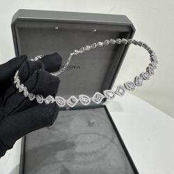 Messika 18k White Gold Diamonds My Twin Necklace