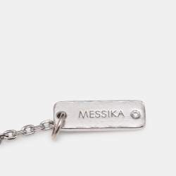 Pre Owned Messika White Gold Diamond Pave Lucky Eye Bracelet