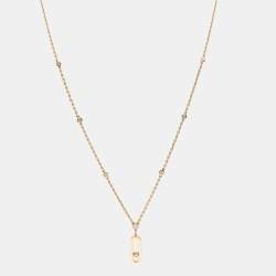 Messika Move Uno Diamond 18k Rose Gold Long Necklace