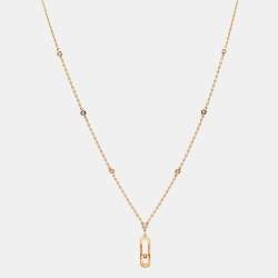 Messika Move Uno Diamond 18k Rose Gold Long Necklace