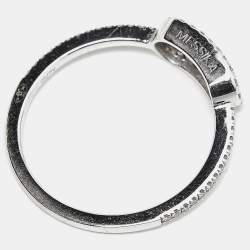 Messika Move Uno Diamond 18k White Gold Ring Size 52