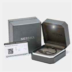 Messika Move Titanium Graphite Titanium Diamond Cord Bracelet 