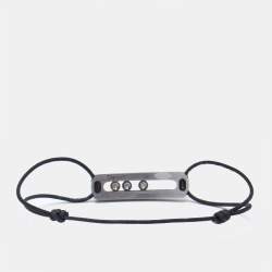Messika Move Titanium Graphite Titanium Diamond Cord Bracelet 