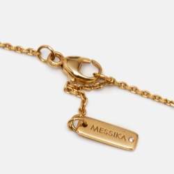 Messika Baby Move Pavé Diamond 18k Yellow Gold Necklace