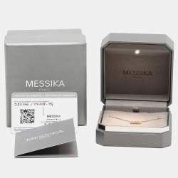 Messika Move Uno Pave 18k Yellow Gold Necklace
