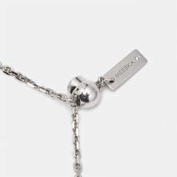 Messika Lucky Move MM Onyx Diamond 18k White Gold Necklace