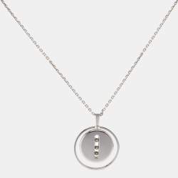 Messika Lucky Move MM Onyx Diamond 18k White Gold Necklace