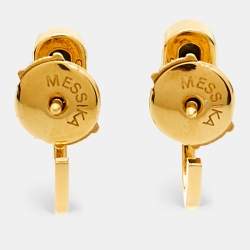 Messika Move Classique Diamonds 18k Yellow Gold Earrings