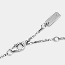 Pre Owned Messika Baby Move Pavé Diamonds 18k White Gold Necklace