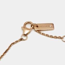 Pre Owned Messika Baby Move Pavé Diamonds 18k Rose Gold Necklace