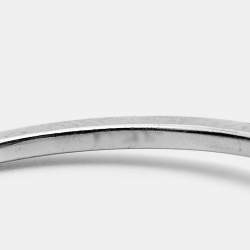 Pre Owned Messika Move Uno Diamonds 18k White Gold Ring Size 57