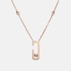 Pre Owned Messika by Gigi Hadid Move Addiction Diamond 18k Rose Gold Necklace