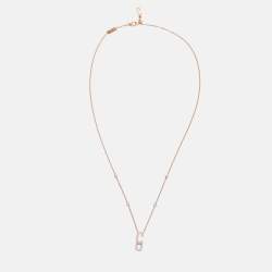 Pre Owned Messika by Gigi Hadid Move Addiction Diamond 18k Rose Gold Necklace
