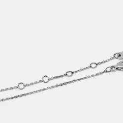 Pre Owned Messika Move Uno Pave Diamonds 18k White Gold Bracelet