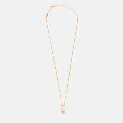 Pre Owned Messika Gigi Hadid Move Addiction Diamond 18k Rose Gold Necklace