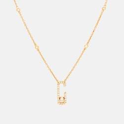 Pre Owned Messika Gigi Hadid Move Addiction Diamond 18k Rose Gold Necklace
