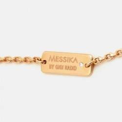 Pre Owned Messika Gigi Hadid Move Addiction Diamond 18k Rose Gold Necklace