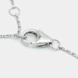 Pre Owned Messika Diamond Pave 18k White Gold Children Bracelet