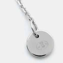 Pre Owned Messika Diamond Pave 18k White Gold Children Bracelet