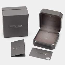 Pre Owned Messika Diamond Pave 18k White Gold Children Bracelet