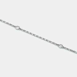 Pre Owned Messika Move Uno Pave Diamond 18K White Gold Necklace