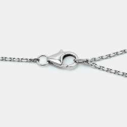 Pre Owned Messika Move Uno Pave Diamond 18K White Gold Necklace