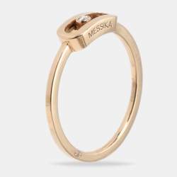 Pre Owned خاتم ميسيكا موف أونو ألماس ذهب ع يار 18 مقاس 53