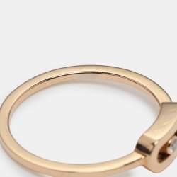 Pre Owned Messika Move Uno Diamond 18k Gold Ring Size 53