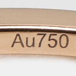 Pre Owned Messika Move Uno Diamond 18k Gold Ring Size 53