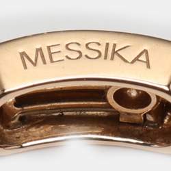 Pre Owned Messika Move Uno Diamond 18k Gold Ring Size 53